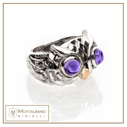 Anello Civetta basic viola | Gioielli De Nobili